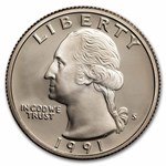 1991-S Washington Quarter 40-Coin Roll Proof