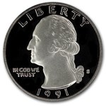 1991-S Washington Quarter Gem Proof