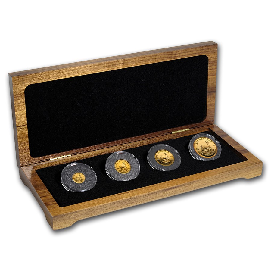 1991 South Africa 4-Coin Gold Krugerrand Proof Set