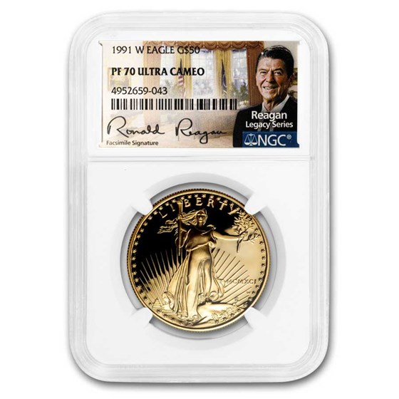 1991-W 1 oz Proof American Gold Eagle PF-70 UCAM NGC 1991-W 1 oz Proof American Gold Eagle PF-70 UCAM NGC