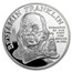 1992 1 oz Silver Ben Franklin Firefighters Medal Proof