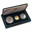1992 3-Coin Commem Columbus Quincentenary Set BU (w/Box & COA)