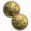 1992 4-Coin Proof American Gold Eagle Set (w/Box & COA)