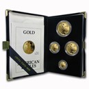 1992 4-Coin Proof American Gold Eagle Set (w/Box & COA)