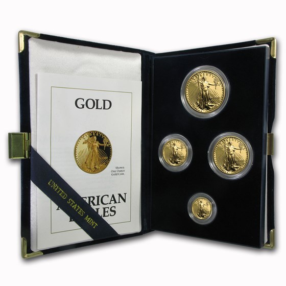 1992 4-Coin Proof American Gold Eagle Set (w/Box & COA) 1992 4-Coin Proof American Gold Eagle Set (w/Box & COA)