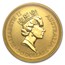 1992 Australia 1/2 oz Gold Nugget BU