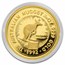 1992 Australia 1/20 oz Gold Nugget Eagle Privy Proof