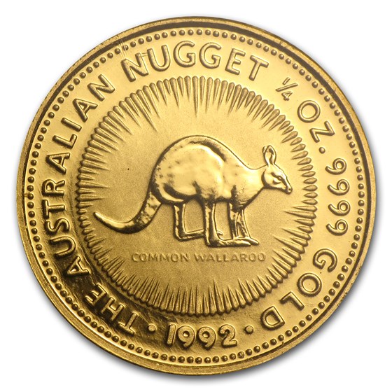 1992 Australia 1/4 oz Gold Nugget BU 1992 Australia 1/4 oz Gold Nugget BU