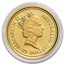 1992 Australia 1/4 oz Gold Nugget Eagle Privy Proof