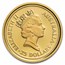 1992 Australia 1/4 oz Gold Nugget Eagle Privy Proof