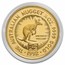 1992 Australia 1/4 oz Gold Nugget Eagle Privy Proof