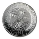 1992 Australia 10 oz Silver Kookaburra BU