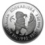 1992 Australia 2 oz Silver Kookaburra Proof
