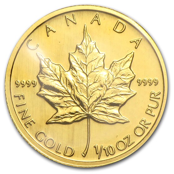 1992 Canada 1/10 oz Gold Maple Leaf BU 1992 Canada 1/10 oz Gold Maple Leaf BU