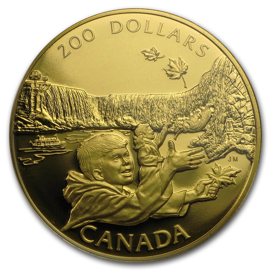 1992 Canada 1/2 oz Gold $200 Niagara Falls