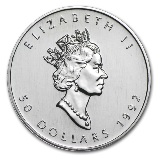 1992 Canada 1 oz Platinum Maple Leaf BU 1992 Canada 1 oz Platinum Maple Leaf BU