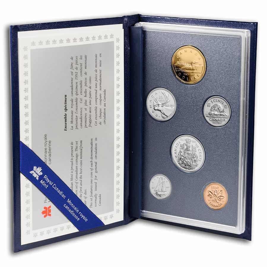 1992 Canada 6-Coin Specimen Set (Box & COA)