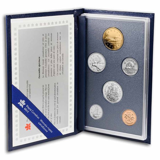 1992 Canada 6-Coin Specimen Set (Box & COA) 1992 Canada 6-Coin Specimen Set (Box & COA)