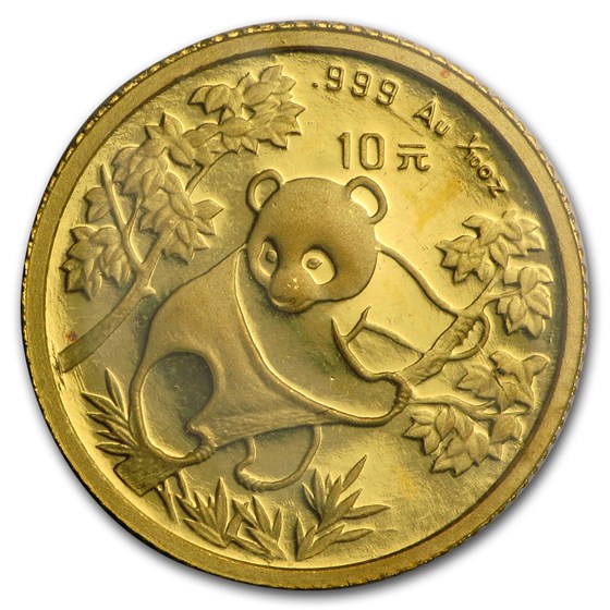 1992 China 1/10 oz Gold Panda BU (Sealed)