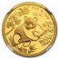 1992 China 1/10 oz Gold Panda Large Date MS-67 NGC