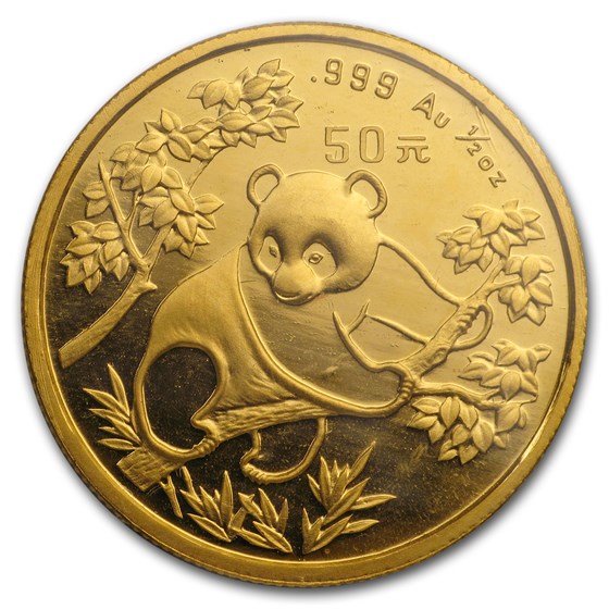 1992 China 1/2 oz Gold Panda Small Date BU (Sealed) 1992 China 1/2 oz Gold Panda Small Date BU (Sealed)