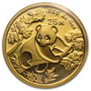 1992 China 1/4 oz Gold Panda Large Date BU (Sealed)