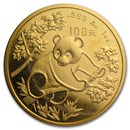 1992 China 1 oz Gold Panda Small Date BU (Sealed)