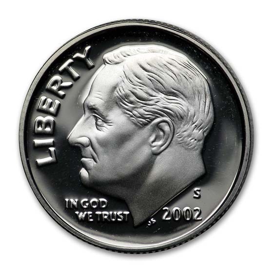 1992- Current Year 90% Silver Roosevelt Dime Proof (Random Date) 1992- Current Year 90% Silver Roosevelt Dime Proof (Random Date)
