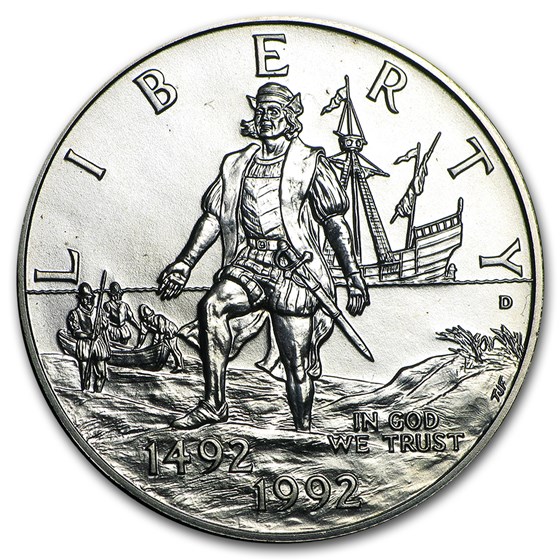 1992-D Columbus Quincentenary 1/2 Dollar Clad BU (Capsule only) 1992-D Columbus Quincentenary 1/2 Dollar Clad BU (Capsule only)