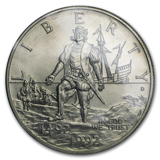 1992-D Columbus Quincentenary 1/2 Dollar Clad Commem BU (Box/COA) 1992-D Columbus Quincentenary 1/2 Dollar Clad Commem BU (Box/COA)