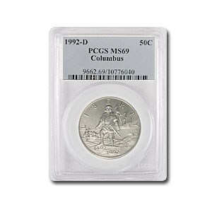 1992-D Columbus Quincentenary 1/2 Dollar Clad Commem MS-69 PCGS 1992-D Columbus Quincentenary 1/2 Dollar Clad Commem MS-69 PCGS
