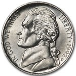 1992-D Jefferson Nickel BU