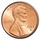 1992-D Lincoln Cent BU (Red)