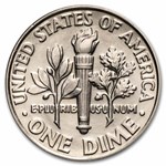 1992-D Roosevelt Dime 50-Coin Roll BU