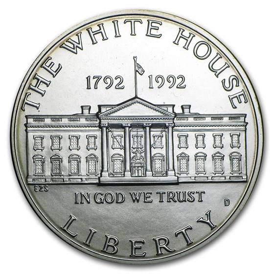 1992-D White House $1 Silver Commem BU (Capsule Only)