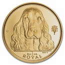 1992 Gibraltar 1/2 oz Gold Royal Cocker Spaniel Proof