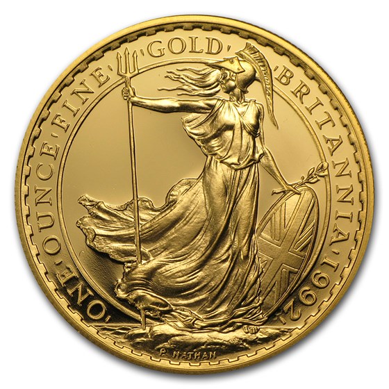 1992 Great Britain 1 oz Gold Britannia Proof 1992 Great Britain 1 oz Gold Britannia Proof
