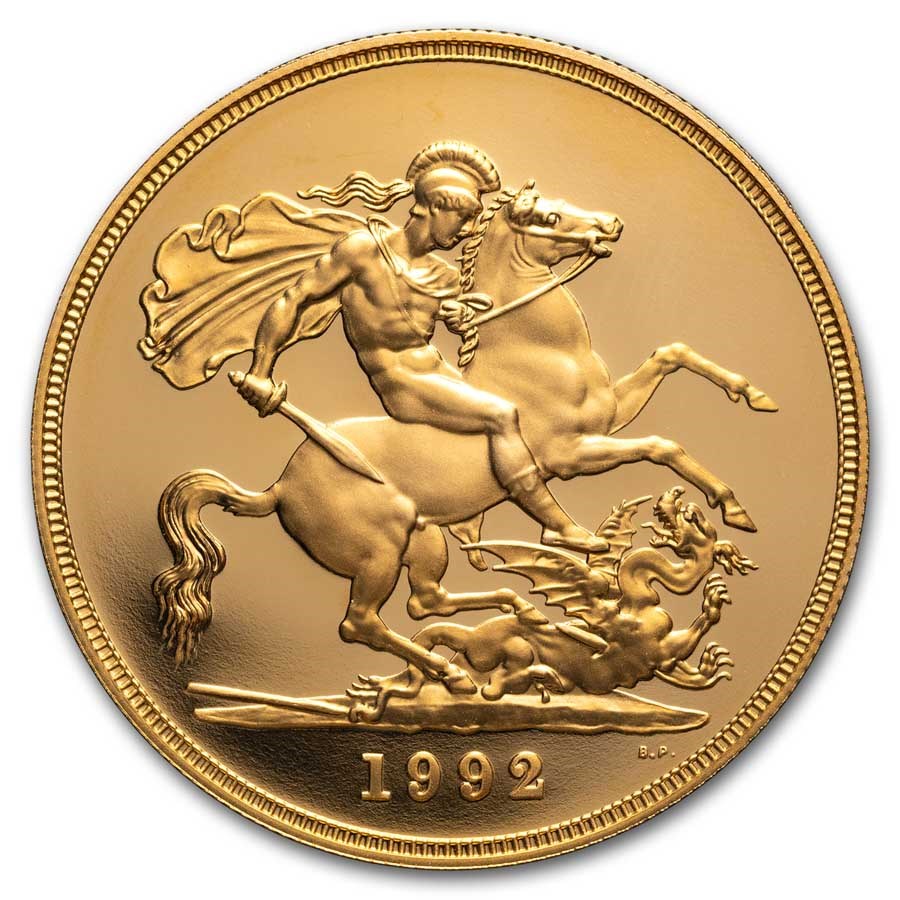 1992 Great Britain Gold 5 Pound Proof