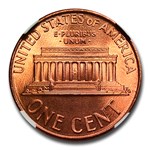1992 Lincoln Cent MS-69 NGC (Red)