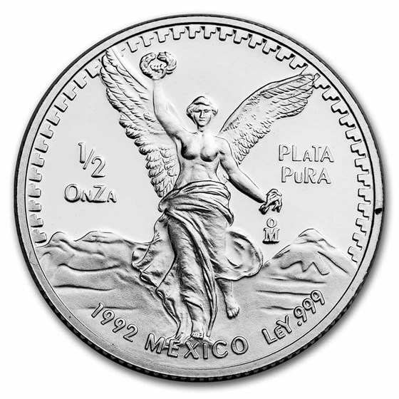 1992 Mexico 1/2 oz Silver Libertad Proof (In Capsule)