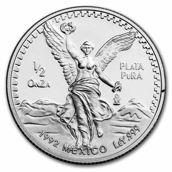 1992 Mexico 1/2 oz Silver Libertad Proof (In Capsule) 1992 Mexico 1/2 oz Silver Libertad Proof (In Capsule)