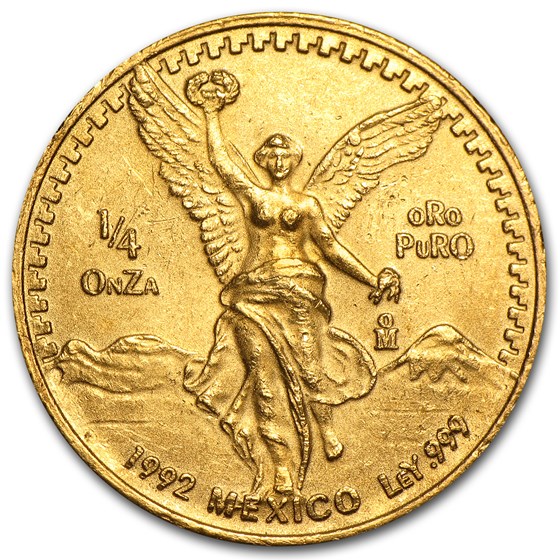 1992 Mexico 1/4 oz Gold Libertad BU 1992 Mexico 1/4 oz Gold Libertad BU