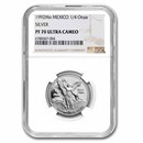 1992 Mexico 1/4 oz Silver Libertad PF-70 NGC