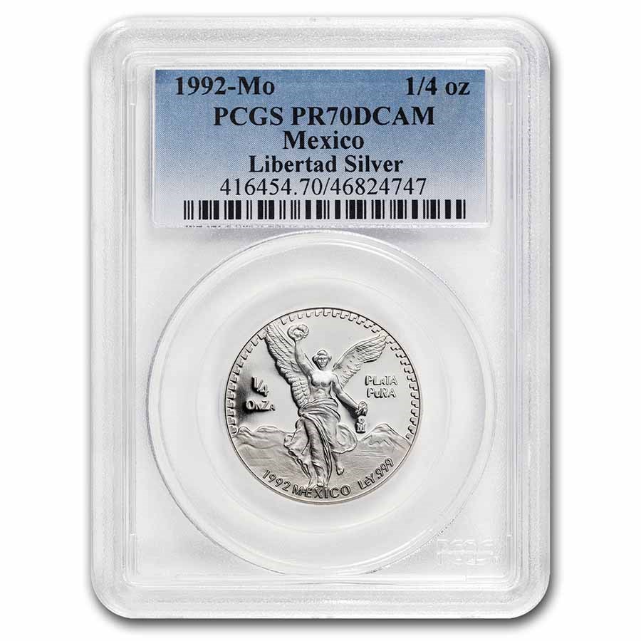 Buy 1992 Mexicab 1/4 oz Silver Libertad PR-70 PCGS | APMEX