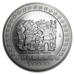 1992 Mexico 5 oz Silver 10,000 Pesos BU
