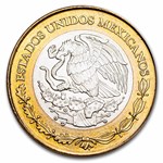 1992 Mexico Silver Bimetallic 10 New Pesos BU