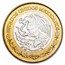 1992 Mexico Silver Bimetallic 10 New Pesos BU