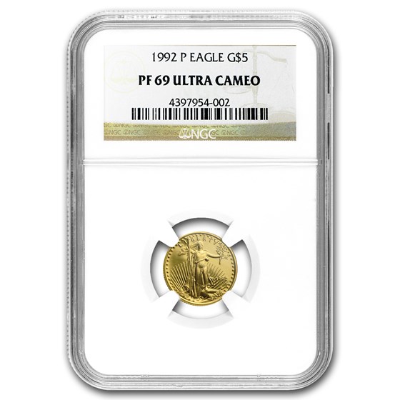 1992-P 1/10 oz Proof American Gold Eagle PF-69 UCAM NGC 1992-P 1/10 oz Proof American Gold Eagle PF-69 UCAM NGC