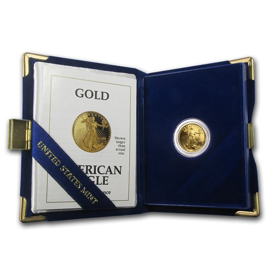 1992-P 1/10 oz Proof American Gold Eagle (w/Box & COA) 1992-P 1/10 oz Proof American Gold Eagle (w/Box & COA)