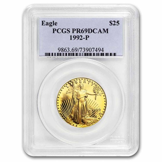 1992-P 1/2 oz Proof American Gold Eagle PR-69 PCGS 1992-P 1/2 oz Proof American Gold Eagle PR-69 PCGS